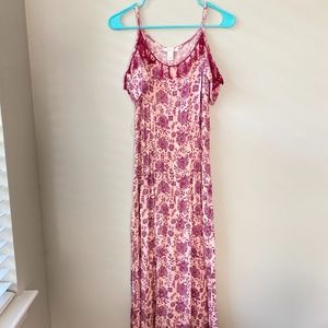 Forever 21 Pink Pailsey Summer Maxi Dress